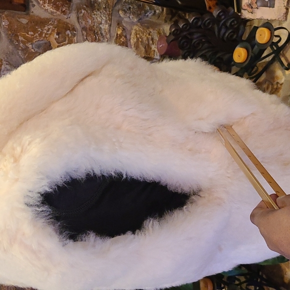 Ueilam Vintage Peruvian Alpaca Fur Sleeveless Jacket Vest Size Medium - Picture 8 of 16